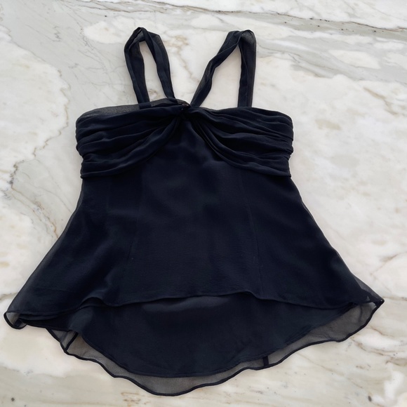 BCBG BLACK BACK TIE TOP SIZE SMALL - Picture 11 of 16